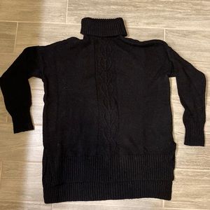 Maurices Black turtleneck tunic sweater